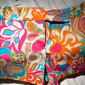 Vibrant Floral Patterned Shorts